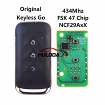  Original Smart Remote Key For Chevrolet Captiva 2024 FOB 434Mhz FSK 47 Chip NCF29AxX 3 Buttons Keyless Go