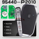 KEYECU 95440-P2010, Smart Remote Car Key Fob 433MHz 4A Replacement Keyless Go 4 Button for KIA Sorendo 2022