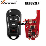 XHORSE XKBU22EN 2nd for Buick Model (Foldable 4 Buttons) Second Generation Wired Remote Key