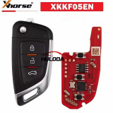 Xhorse XKKF05EN Knife Style 3 Buttons 2nd Generation Wire Remote Support Wireless Programming