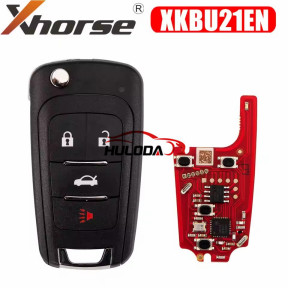 Xhorse XKBU21EN 2nd Wire Remote Key for Buick Flip 4 Buttons English Version