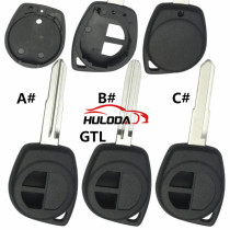 GTL For Suzuki Swift 2 button remote key blank Without Logo GTL For Suzuki Swift 2 button remote key blank Without Logo