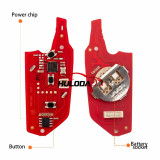 Xhorse XKGA83EN 2nd Generation All Black GA08 Style 3 Buttons Wire Remote Key