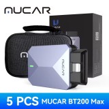 MUCAR BT200 MAX AI Automotive Tool ELM327 OBD2 Bluetooth Scanner CANFD Bidirectional 15 Reset Full System Diagnose Code Reader