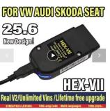 2025 Unlimited Vins VCDS VAGCOM Interface VCDSCAN HEX V2 Update V25.3 FOR VW AUDI Skoda Seat Multi-Language Car Diagnostics Tool