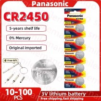 Panasonic CR2450 3V Lithium Battery CR 2450 DL2450 BR2450 LM2450 For Toy Car Key Remote Control Watch LED Light Button Cells Panasonic CR2450 3V Lithium Battery CR 2450 DL2450 BR2450 LM2450 For Toy Car Key Remote Control Watch LED Light Button Cells