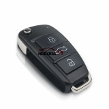 For Audi Style 3 Buttons Smart Remote Key shell for Xhorse VVDI remote for KEYDIY Remote