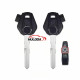 For SYM Motorcycle Key Shell with right blade with emblem