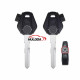 For SYM Motorcycle Key Shell with left blade with emblem