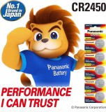 Panasonic CR2450 3V Lithium Battery CR 2450 DL2450 BR2450 LM2450 For Toy Car Key Remote Control Watch LED Light Button Cells