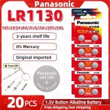 Original Panasonic 1.55V AG10 LR1130 SR54 389 189 SR1130 LR54 Button Batteries G10A SR1130SW Cell Coin Watch Toys Remote Battery