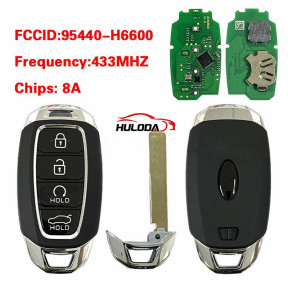 For Hyundai 2021  4 button Key Smart Car Key 95440-H6600 433MHz with 8A Chip