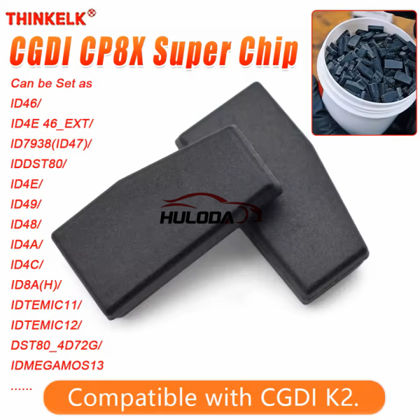 CGDI CP8X Super Chip Smart Key Key Programmer Tool for CGDI K2 Can be Set as lD46 /ID4E 46_EXT/lD7938(ID47) /lD4C/lD4E/lD49/lD48