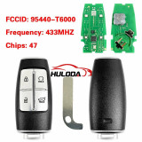 For hyundai 4 button  2021 Modern GV80 Smart Card TQ8-FOB-4F35 PN: 95440-T6000 CHIP: 47
