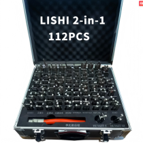 Original 112pcs/set 2 in 1 LiShi tool for car lock repair + 1 Free Lishi Cutter locksmith tools repair set for car lock