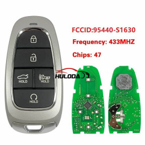 For Hyundai 2023 Santa 5 button key smart card FCCID: 95440-S1630 433MHZ  with  47 chip