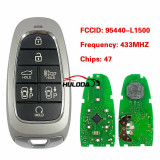 For Hyundai 7 button key smart key PN 95440-L1500 TQ8-F08-4F28 433MHz,  with 47 chip