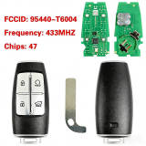 For hyundai 4 button 2021 GV80  Smart Card TQ8-FOB-4F36 PN: 95440-T6004 CHIP47