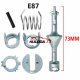 For BMW E87 door Lock Vehicles Repair Kit 7-piece Set Pole length 73mm