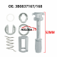 For VW Passat door lock Vehicles Repair Kit 7-piece Set Pole length 52mm OE:3B0837167/168