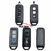 For Honda 3 Button Motorcycle Key Shell with Branded Mirror Cap