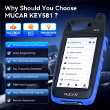 MUCAR KEY581 Key Programmer Immobilizer Smart Keys Remote IMMO Key Programming tool Support Read and Write Key Global Version