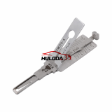 CFMOTO-A  Lishi 2-in-1 Tool (Chunfeng Motorcycle Series)Left groove, 3 pin depths, vertical milling 2-in-1 