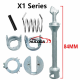 For BMW X1 Series door Lock Vehicles Repair Kit 7-piece Set, rod length 84mm