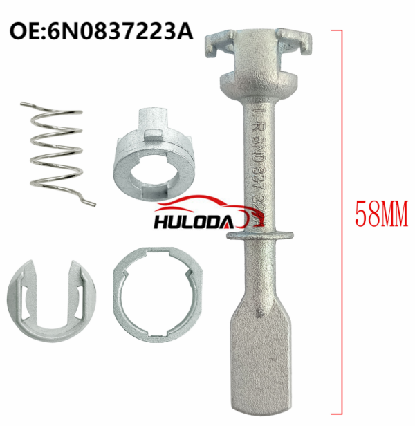 For VW door lock Vehicles Repair Kit 5-piece Set Pole length 58mm OE:6N0837223A 