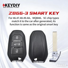 KEYDIY KD ZB66-3 Smart Key for KD-X2 KD-MAX KD-X4 Programmer ZB Series Remotes