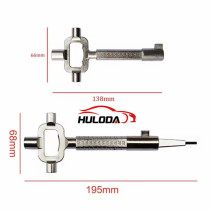 Silver Locksmith Tool 2pcs/Set Multi-Purpose Lock Cylinder Auxiliary Adjustment Lever Cylinder Gauge Cam Turner Spindle Turner Hand Tool Silver Locksmith Tool 2pcs/Set Multi-Purpose Lock Cylinder Auxiliary Adjustment Lever Cylinder Gauge Cam Turner Spindle Turner Hand Tool