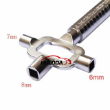 Silver Locksmith Tool 2pcs/Set Multi-Purpose Lock Cylinder Auxiliary Adjustment Lever Cylinder Gauge Cam Turner Spindle Turner Hand Tool