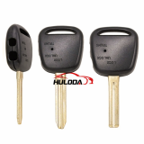For Toyota 2 button remote key blank with TOY43 blade , Button on the side (no emblem)