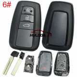 For Toyota Smart Key Fob Shell Case Replacement for 2018+ Camry Fits OEM Board 0410C 0010A & Aftermarket Board FT02 Factory Style Key Housing no emblem
