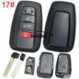 For Toyota Smart Key Fob Shell Case Replacement for 2018+ Camry Fits OEM Board 0410C 0010A & Aftermarket Board FT02 Factory Style Key Housing no emblem
