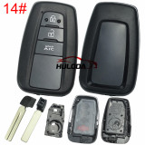 For Toyota Smart Key Fob Shell Case Replacement for 2018+ Camry Fits OEM Board 0410C 0010A & Aftermarket Board FT02 Factory Style Key Housing no emblem