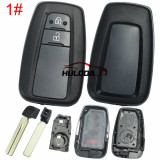 For Toyota Smart Key Fob Shell Case Replacement for 2018+ Camry Fits OEM Board 0410C 0010A & Aftermarket Board FT02 Factory Style Key Housing no emblem