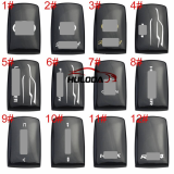  Crystal logo back cover For Toyota Fortuner Prado Camry Rav4 Highlander Crown Fob Smart Key Keyless Case 