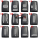  Crystal logo back cover For Toyota Fortuner Prado Camry Rav4 Highlander Crown Fob Smart Key Keyless Case 