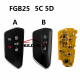 KEYDIY KD FGB25 5C 5D Used for VW  for Audi for Porsche remote  generation,Can be used as ZB type remote, Can be used for BMW BDC2, BDC3, or BCP remote generation