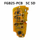 KEYDIY KD FGB25 PCB 5C 5D Used for VW  for Audi for Porsche remote  generation,Can be used as ZB type remote, Can be used for BMW BDC2, BDC3, or BCP remote generation