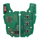 For Renault Kadjar Captur Megane 3 Symbol Logan 2 Sandero 2 Dacia Duster 3BNT 4A PCF7961M Chip 433Mhz Flip Remote Key