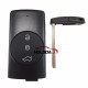  For Chery 3 button Tiggo 7  Smart key shell with Small Key Blade  with emblem
