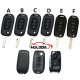 For new Renault 3 button flip remote key blank without emblem