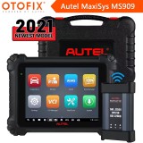 Autel MaxiSys MS909CV  Car Diagnostic Scanner Tool 30+ Services MaxiFlash VCI ECU Coding Reset DTC OE Level Better MS908PCV  & Elite