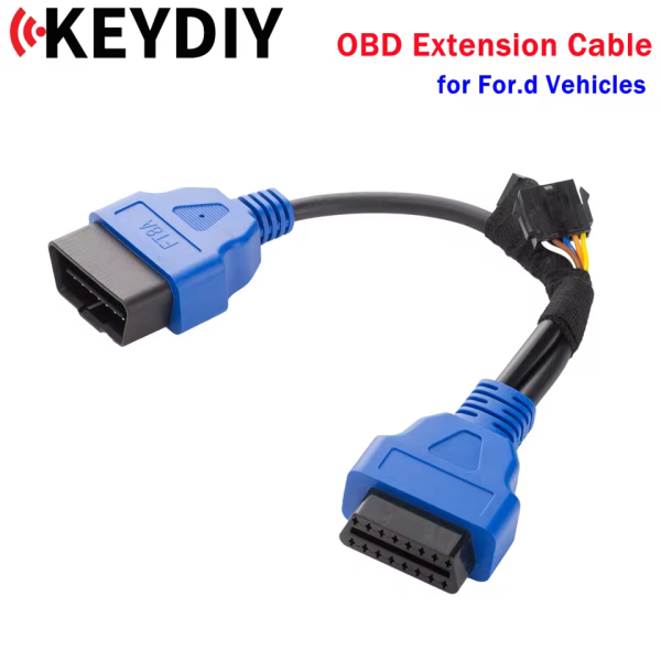 KEYDIY OBD Function Extension Cable for For.d Vehicles After 2018 for All Keys Lost/ Alarm Reset/ Override Work with KD X4