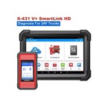  LAUNCH X-431 V+ SmartLink HD Diesel Truck Scanner 40+ Active OBD2 Wireless Resets Heavy Duty Diagnostic Tool For diesel