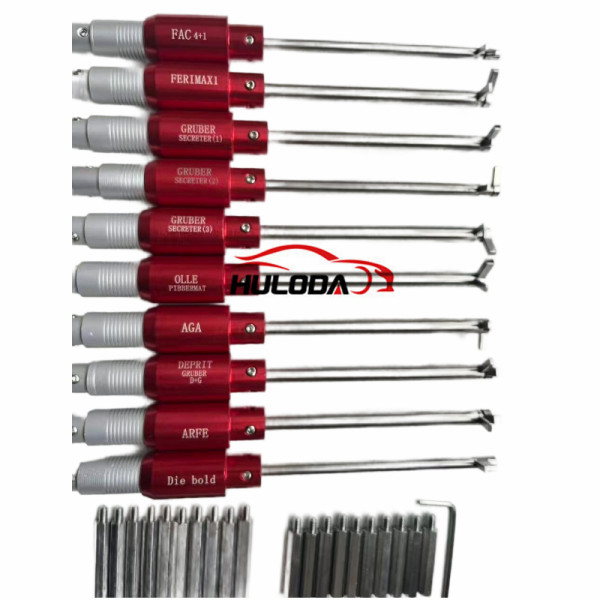 Original New HONEST locksmith tool 10-piece top quality Blade FLAG Safe lock pick Fast Opening Tool