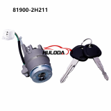 OE:81900-2H211 Ignition Lock Cylinder Switch 2 Keys For Hyundai Old Elantra 