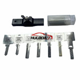 HONEST Bump key and jiggle key seven-piece set, including a box of tin foil strips